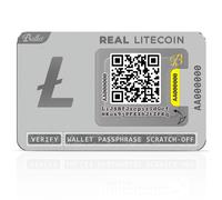 Ballet REAL Litecoin - Billetera fría física tipo tarjeta de acero inoxidable para Litecoin, 100% offline sin batería/Bluetooth/USB ni firmware, autocustodia, compatible con 1.000+ criptomonedas y NFT