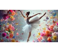 Ballet Rompecabezas Imposible,desafío for Adults Juego edugatoivo 1000 Piezas Obra de Arte de Juego de para Adultos y Niños a Partir de 12 Años 38x26cm/1000pcs