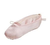 Ballet Shoes Bag, Ballet Makeup Organizer Travel Bag Case 7.87x2.76x1.97 Inches, Zipper Cosmetic Casing, Women and Girls, Canvas, Stylish Performance, Storage
