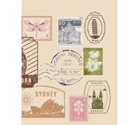 Ballet Summer Intensive Journal for Dancers | Daily Corrections Tracker, Goal Setting, and Self-Care Log: Travel Stamps Edition