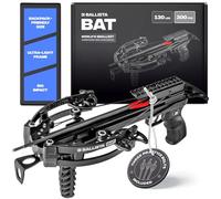BALLISTA BAT Compound Mini Ballesta - Ballesta pequeña para caza, pesca y objetivo - 300 FPS, 130 libras, 2.5 libras