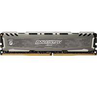 Ballistix Sport LT BLS16G4D240FSB - Memoria RAM de 16 GB (DDR4, 2400 MT/s, PC4-19200, CL16, Dual Rank x8, DIMM, 288-Pin), Gris