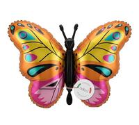 balloa Globo de aluminio XXL con diseño de mariposa, globo de helio con diseño de animales, prado de flores, mariposas para fiestas, cumpleaños infantiles, regalo de cumpleaños, decoración de fiestas