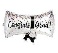balloa Globo de aluminio XXL Congrats Grados Pergamino, globo de helio, decoración, globo de graduación, regalo de graduación, regalo de graduación, decoración para fiestas, 69 cm