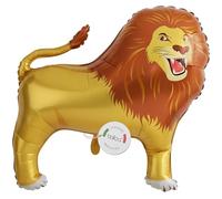 balloa Globo de aluminio XXL León, globo de helio con diseño de animales, globo de safari, decoración para fiestas, regalo de cumpleaños infantiles, figura de animales de la selva para fiestas