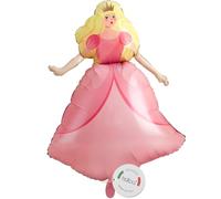 balloa Globo de aluminio XXL Princesa, globo de helio cuento de hadas, globo de princesa para fiestas, cumpleaños infantiles, regalo de cumpleaños, decoración de fiestas, globo de princesa para niñas