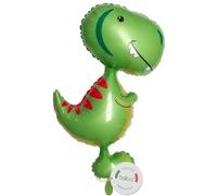 balloa Globo XXL Happy Dino, globo de helio para cumpleaños infantiles, diseño de dinosaurios para fiestas, cumpleaños, regalo de cumpleaños infantiles, decoración de dinosaurios, 72 cm
