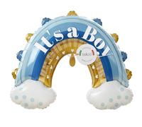 balloa Globo XXL Its a Boy arco iris, globo de helio para bebé, globo para nacimiento de niño, regalo para baby shower, decoración para fiestas de nacimiento, globos infantiles, 78 cm