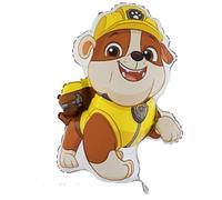Ballonheld Globo de la Patrulla Canina Rubble XL Supershape aprox. 77 cm, apto para helio, largo tiempo de flotación, globos infantiles