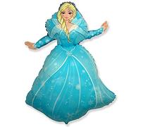 Ballonim® Figura de princesa de hielo, globo XXL, globo gigante, aprox. 86 cm, globos de papel de aluminio, decoración de cumpleaños