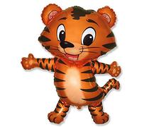 Ballonim Globo gigante de tigre para bebé, tamaño XXL, aprox. 80 cm, decoración para cumpleaños, decoración de fiesta