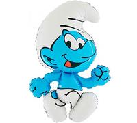 Ballonim® Globos de papel de aluminio para decoración de cumpleaños de Pitufos aprox. 80 cm