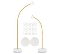 Balloon Arch Stand, Wedding Decoration Frame, 59.06in Bendable Backdrop Holder, Adjustable Floor Stand, Easy Assembly for Party, anniversaries, Garland, Photography, Holiday Events