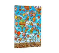 Paperblanks Cuaderno mini flexi Balloon Festival (Pierre the Maze Detective) rayado cierre elástico