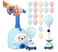 Balloon Launcher Toy, Air Powered Animal Vehicle Car Set, Educational STEM Racing Game for Kids Learning Physics Fun, Durable Lightweight Build, Preschool Play Toy, Home Classroom Birthday Activity