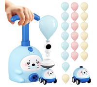 Balloon Launcher Toys For Kids, Child Toy Vehicle | Air Powered Aerodynamic Racer Boys Girls Preschoolers Home Classroom School Bedroom Study Playroom Birthday Kindergarten Educational Science Kit