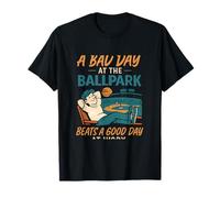 Ballpark Beats Work - Gráfico de humor para fanáticos del béisbol Camiseta