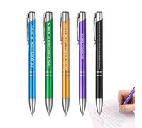 Ballpoint Pen Set of 5, Fine Point Smooth Writing Pens with Fast-Drying Ink, Retractable Multi-Use Pens for Journaling, Office Work, Study Supplies, School Essentials 14x1x1cm