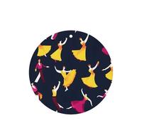 Ballroom Dance - Juego de 10 tarjetas ambientadoras con estampado de patrón pequeño, hojas perfumadas para coche, para decoración de coche