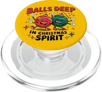 Balls Deep in Christmas Spirit PopSockets PopGrip para MagSafe