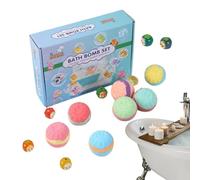 Balls with Toys Inside, 12 Pieces Fizzy Bomb Set for Kids Surprise Toy Bathing Supplies, Colorful Moisturizing Bubble Tablets, Fun SPA Product, Personal Care Category for Boys