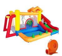 Ballsea Castillo Hinchable Con Soplador Para Niños - 343 x 280 x 203 cm, Adecuado de 3 a 10 Años, Interior