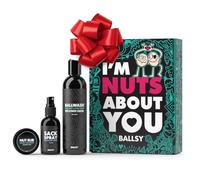 Ballsy Nuts About You Sack Pack, Men's Fresh Kit, Gift for Valentine's Day, Includes Ballwash, Sack Spray and NutRub, Ocean & Air