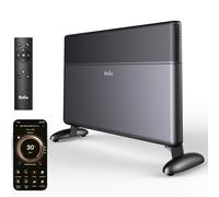 Ballu Radiador Eléctrico Bajo Consumo 2000W, Convector Eléctrico WiFi con App, Pantalla Táctil, Calefacción Eléctrica con Google Home y Alexa, Instalación Pared o Suelo, Mando a Distancia,Negro