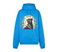 Balmain - Disney x: The Lion King - Cassius Khumalo Print Hoodie - Sweatshirts & Hoodies - Hombre - Azul - XS -