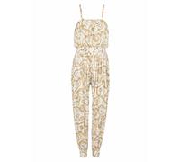 Balmain - Mono fluido estampado con motivo Chains - Jumpsuits & Playsuits - Mujer - Amarillo - M -