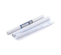 BALMAR 2000 Favorit - Rollo de película adhesiva de polipropileno liso transparente y neutro, soporte de papel cuadriculado, longitud 2 metros, altura 45 cm