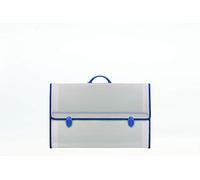 BALMAR 2000 PF14396/B - Maletín Fine-Tex 396/B, Formato 37,5 x 58,5 x 5,5 cm con Borde de Tela, de polionda Neutra con 2 Cierres, Accesorios de Colores Surtidos