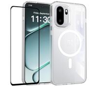 Balmnis Funda para Oneplus ACE6/6T/15R con protector de pantalla, Oneplus 15R, funda de TPU suave de grado militar, funda resistente a prueba de golpes para Oneplus Ace 6T (transparente)