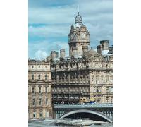 Balmoral Hotel Edinburgh Gratitude Journal: 6 x 9 100 lined pages in hardcover notebook