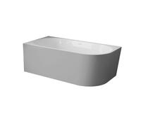 Balneo Bañera esquinera independiente de acrílico blanco/gris izquierda 170 x 80 cm