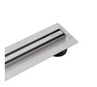 BALNEO Canal de Ducha, Canal de Desagüe 90cm Desagüe de Suelo de Acero Inoxidable, Panel Estrecho de 14mm, Juego Completo, Bajo 57mm, Desagüe de Ducha Proline Delgado y Bajo