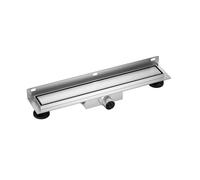 Balneo Canaleta de Ducha 50 cm, Desagüe de Pared INOX para Ducha - Canal de Drenaje Acero Inoxidable AISI 304, Rejilla con Sifón Antiolores Diseño Moderno para Baño y Ducha de Obra