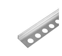 BALNEO Perfil Degradado de Acero Inoxidable Perfil de Cuña Barra de Ducha Acero Inoxidable Se Puede Cortar A Medida, Versión Izquierda 120cm Cromo, Altura Del Borde 12-30mm Cuña Degradada