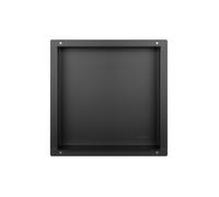 Balneo Wall-Box No Rim Black estante empotrado 30 cm negro OB-BL1-NR
