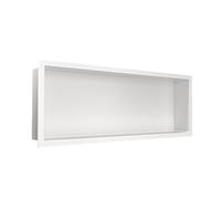 Balneo Wall-Box One Nicho de Ducha Blanco 60x20x10cm Nicho de Ducha de Pared, Instalación de Nicho Flexible, Blanco, Impermeable, Nicho para Utensilios de Baño, Sin Azulejos