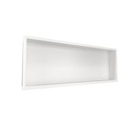 BALNEO WALL-BOX ONE Nicho de Ducha de Acero Inoxidable Blanco 90x30x7cm, Blanco, Impermeable, Nicho de Ducha de Pared, Instalación de Nicho Flexible, Nicho para Utensilios de Baño, Sin Azulejos