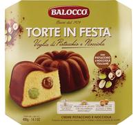 3 pasteles Balocco en Festa Voglia di Pistacchio e Nocciola rellenos con deliciosa crema de pistachos y avellanas de 400 g