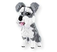 Balody Kit de Construcción con Bloques en Miniatura. Figura de Mascota Coleccionable para Armar. Pasatiempo Creativo Adultos y Niños. Perro Schnauzer