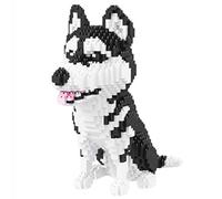 Balody Perro Husky. Figura para armar con nanobloques. 1900 Piezas.