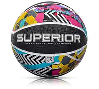 Balón Baloncesto Pelota Basketball Bebe Ball Infantil Niño Adultos Jóvenes Balon Basquet - Baloncesto Ideal para los niños y jouvenes y Adultos para Entrenar y Jugar - Tamaño 7 (7, SUPERIOR ABSTRACT)