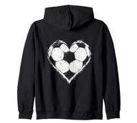 Balón con Forma de corazón para Amantes del fútbol, pasión por el fútbol, Atrevido Sudadera con Capucha