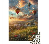 Balón de Aire Caliente Paquete De 1000 Piezas Globos sobre el Prado Papel Ecológico Personas Que Aman Entrenamiento Cerebral Actividad Vinculación Familiar Ocio Casa 38x26cm/1000pcs