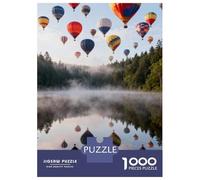 Balón de Aire Caliente Puzzle 1000 Piezas Cartón Puzzle Grande Adulto Difícil Balón de Aire Caliente Educa Puzzle para Hacer En Familia 52x38cm/1000pcs