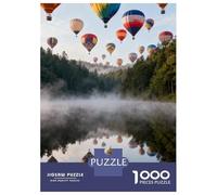 Balón de Aire Caliente Puzzle 1000 Piezas Cartón Puzzle Grande Adulto Difícil Balón de Aire Caliente Educa Rompecabezas Familiar 52x38cm/1000pcs