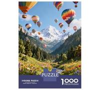 Balón de Aire Caliente Puzzle 1000 Piezas Cartón Puzzle Grande Adulto Difícil Balón de Aire Caliente Educa Navidad 70x50cm/1000pcs